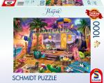 1000 Teile Schmidt Spiele Puzzle Jeff Haynie Mit dem Wohnwagen am Meer 58573