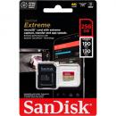 Sandisk Micro SDXC Karte 256GB Speicherkarte Extreme UHS-I U3 4K 190 MB/s V30 A2 Class 10