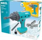 Brio Spielzeug Bausystem Builder Akkuschrauber 13 Teile 34600
