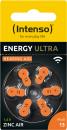 6 Intenso Energy Ultra Hearing Aid Typ 13 Zink-Luft Hörgerätebatterien im 6er Blister