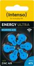 6 Intenso Energy Ultra Hearing Aid Typ 675 Zink-Luft Hörgerätebatterien im 6er Blister