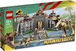 LEGO® Jurassic World™ Angriff des T.Rex und des Raptors aufs Besucherzentrum 693 Teile 76961
