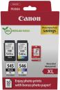 2 Canon Druckerpatronen Tinte PG-545 XL BK / CL-546 XL tri-color Photo Value Pack inkl. Fotopapier