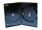 50 Amaray DVD Hüllen 2er Box 14 mm für je 2 BD / CD / DVD schwarz