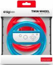 2 Bigben für Nintendo Switch Twin Wheel Lenkrad Aufnahme Joy-Con blau rot BB356991