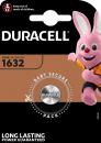 1 Duracell CR 1632 / DL 1632 Lithium Knopfzelle Batterie Blister