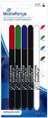5 Mediarange Marker für BD / CD / DVD blau, grün, rot, schwarz, Eraser