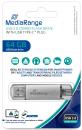 Mediarange USB Stick 64GB Speicherstick Combo silber Typ C USB 3.0