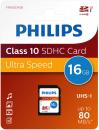 Philips SDHC Karte 16GB Speicherkarte UHS-I U1 Class 10