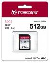 Transcend SDXC Karte 512GB Speicherkarte 300S UHS-I U3 4K V30 Class 10