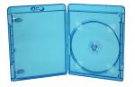 50 Amaray Blu-ray Hüllen 1er Box 11 mm für je 1 BD / CD / DVD blau