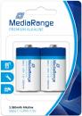 2 Mediarange Premium C / Baby Alkaline Batterien im 2er Blister