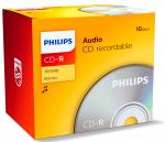 10 Philips Rohlinge CD-R Audio 80 Minuten Musik Jewelcase