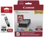 5 Canon Druckerpatronen Tinte PGI-580 XXL PGBK / CLI-581 XL BK / C / M / Y Multipack