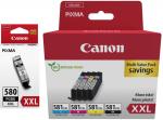 5 Canon Druckerpatronen Tinte PGI-580 XXL PGBK / CLI-581 XXL BK / C / M / Y Multipack