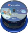 50 Verbatim Rohlinge Blu-ray BD-R full printable 25GB 6x Spindel