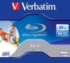 1 Verbatim Rohling Blu-ray BD-R full printable 25GB 6x Jewelcase