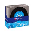 50 Verbatim Rohlinge CD-R Vinyl 80Min 700MB 52x Slimcase