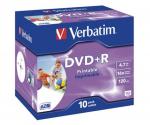 10 Verbatim Rohlinge DVD+R full printable 4,7GB 16x Jewelcase