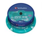 100 Verbatim Rohlinge DVD-RW 4,7GB 4x Spindel