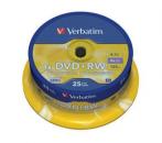 25 Verbatim Rohlinge DVD+RW 4,7GB 4x Spindel